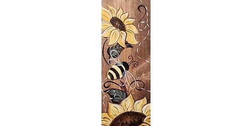 Sunflower Bee Porch Sign Paint & Sip Party!