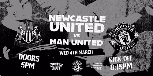 Newcastle United vs Manchester United Live Screening \/\/ FREE ENTRY