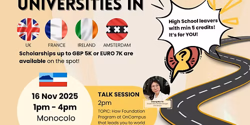 International Pathway Foundation To Top Universities in UK\/France\/Ireland\/Amsterdam