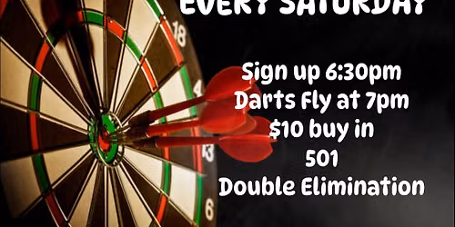 Saturday Night Dart Tournaments at AMVETS Post 420