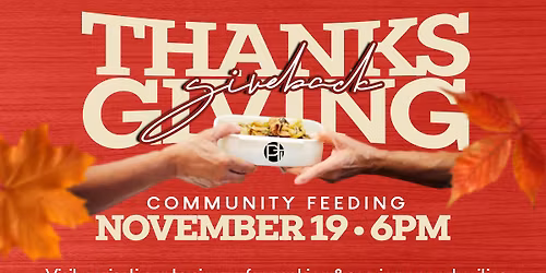 Thanksgiving Giveback Community Feeding