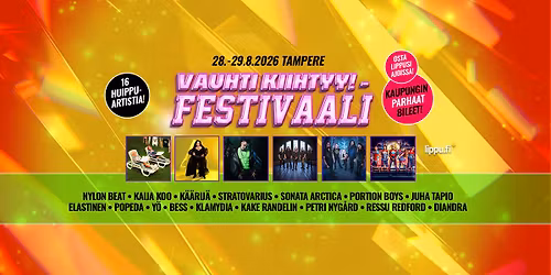Vauhti Kiihtyy! -Festivaali Tampere 2026