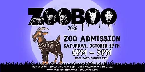 Zoo Boo 2026 Saturday Oct 17 @ 6pm