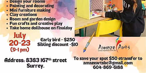 Dollhouse Art Camp for kids