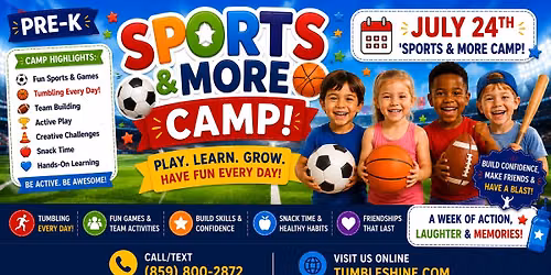\u26bd Pre-K Sports & More Camp | July 24th