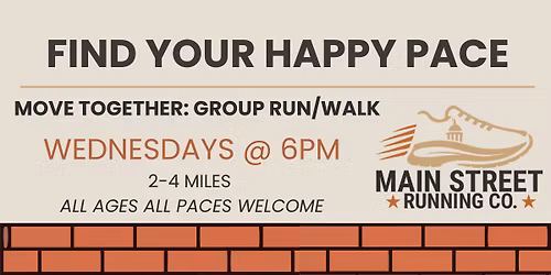 Group Walk\/Run- Find your Happy Pace!