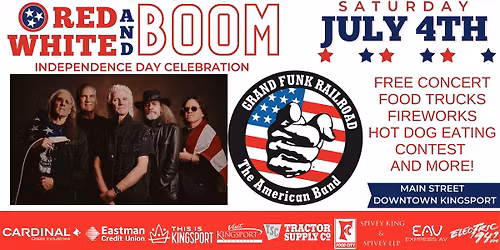 Kingsport's Red, White & BOOM Independence Day Celebration