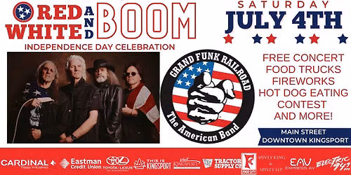 Kingsport's Red, White & BOOM Independence Day Celebration