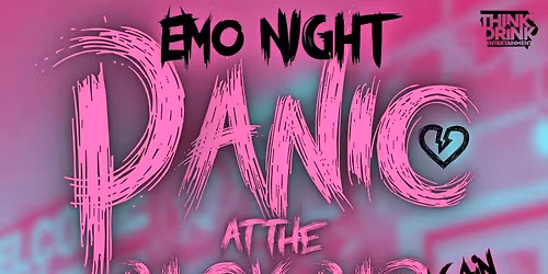 EMO NIGHT: Panic At The Back Bar (Again) @ Candy's Back Bar (Davenport, IA) \/ Thurs April 16th @ 7pm