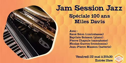 Jam Session Jazz \u00e0 Orl\u00e9ans - 100 ans Miles Davis