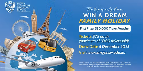 SMGS 2025 P&F Raffle | $30,000 Flight Centre Prize