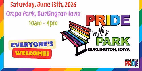 Burlington Pride's - Pride in the Park 2026