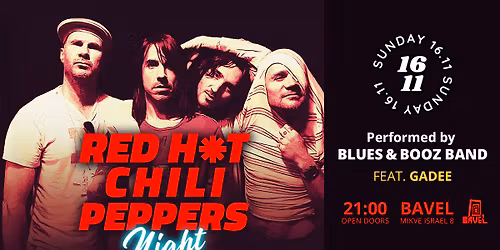 Blues&Booz \/ Red Hot Chili Peppers Night \/ 16.11