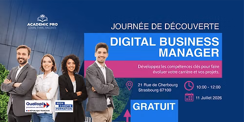 Formation gratuite : DIGITAL BUSINESS MANAGER