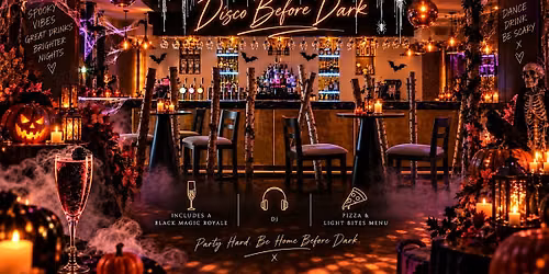 Adults Halloween Disco Before Dark