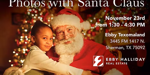 Photos with Santa Claus at Ebby Halliday Realtors