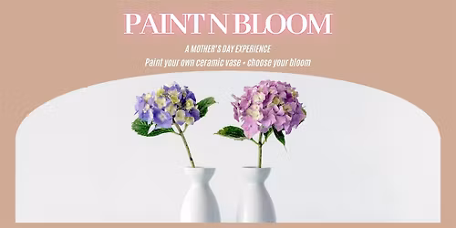 Paint N Bloom: Paint On A  Vase