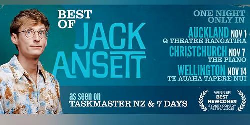 Jack Ansett: Best Of - Wellington - one night only!
