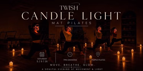 TWISH x PURPLE PILATES - Candle Light MAT Pilates