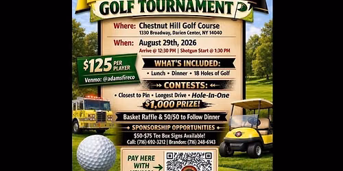 Adam's Fire Co. Golf Tournament