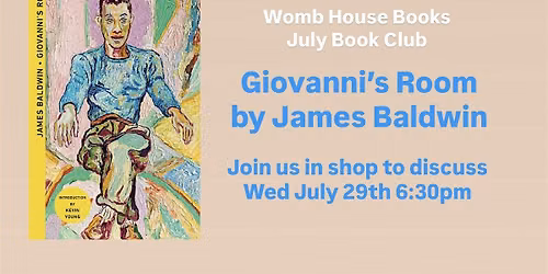 WHB July Book Club: Giovanni's Room by James Baldwin