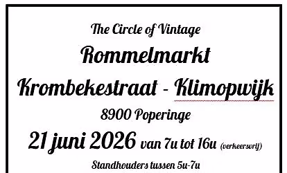 Rommelmarkt Krombekestraat - Klimopwijk Poperinge