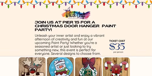 Pier 15 Christmas Door Hangers
