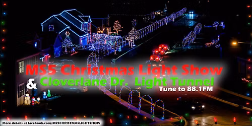MS5 Christmas Light Show, Tune to 88.1 FM