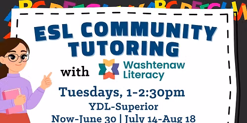 ESL Community Tutoring with Washtenaw Literacy
