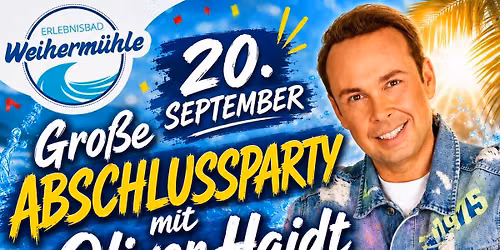 Saisonabschluss mit Oliver Haidt im Erlebnisbad Weiherm\u00fchle