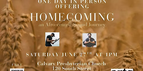 HOMECOMING: An Afro-centric Sound Journey