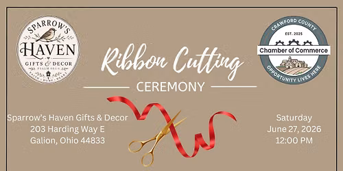Ribbon Cutting - Sparrow's Haven Gifts & Decor