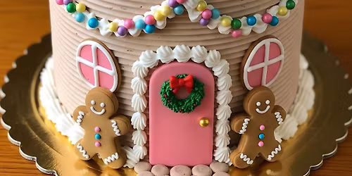Mini Gingerbread House Cake