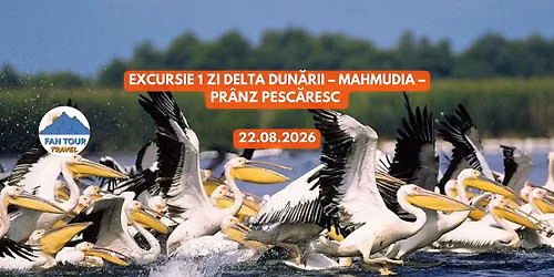 \ud83c\udf3f\ud83d\udea4 EXCURSIE 1 ZI DELTA DUN\u0102RII \u2013 MAHMUDIA \u2013 PR\u00c2NZ PESC\u0102RESC \ud83d\udc1f\ud83c\udf72 22.08.2026