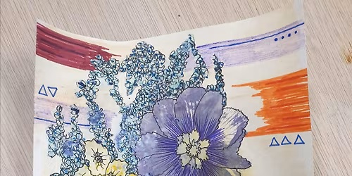 Flower stickers and pictures