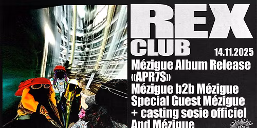 M\u00c9ZIGUE ALBUM RELEASE "APR7S" SOUS CASTING DU SOSIE OFFICIEL