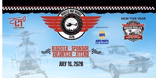 Wheels & Wings Charity Car Show and Road Rally