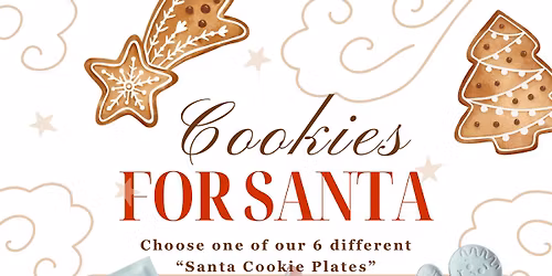 Cookie exchange AND cookies for Santa serving plate workshop