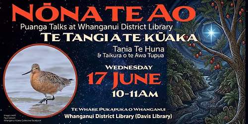Tania Te Huna: Te Tangi a te K\u016baka | N\u014dna Te Ao Puanga Talks Series