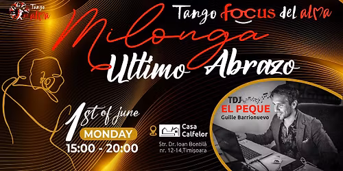 Milonga \u00daltimo Abrazo \u2013 Tango Focus del Alma 2026