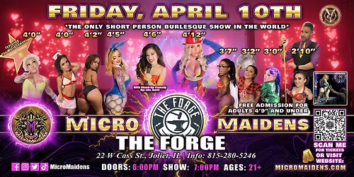 Joliet, IL - Micro Maidens Dwarf Dancers @ The Forge
