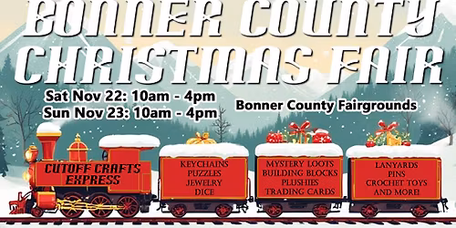 2025 Bonner County Christmas Craft Fair  - Cutoff Crafts Booth