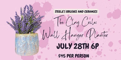 Clay Circle: Wall Hanger Planter