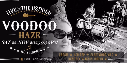Voodoo Haze at The Ostrich Inn, Peterborough