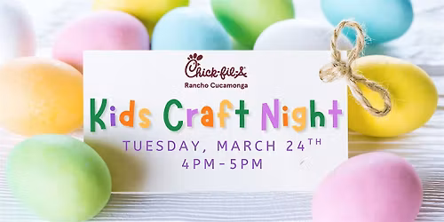 Kids Craft Night, April 28th