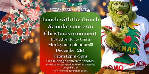 Lunch with the Grinch @Rosati's Sport Pub