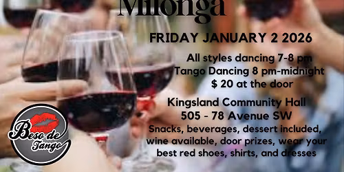 Beso de Tango Red Wine Matters Milonga