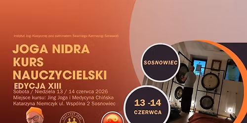 Joga Nidra - Kurs Nauczycielski - 13\/14 Czerwca - Sosnowiec 