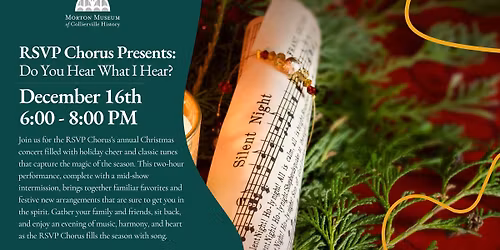 RSVP Chorus Presents: "Do You Hear What I Hear?"
