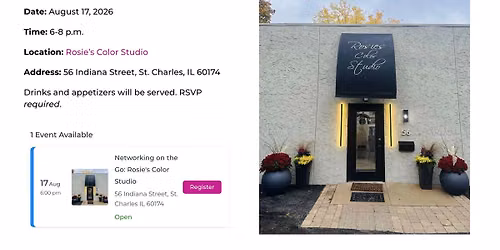 Networking at Rosie's Color Studio